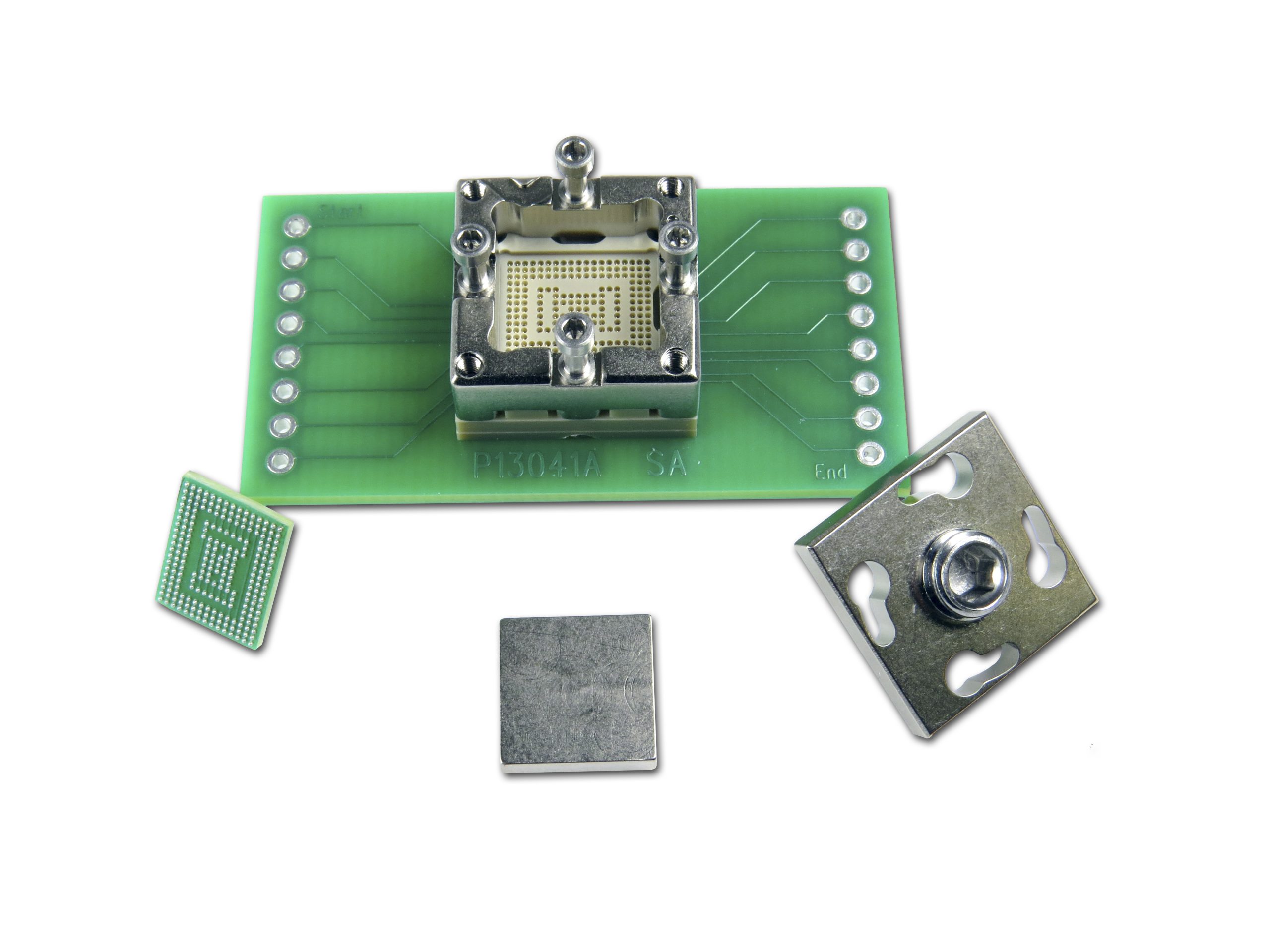 Swivel Lid Spring Pin BGA Socket for Geometric Processors