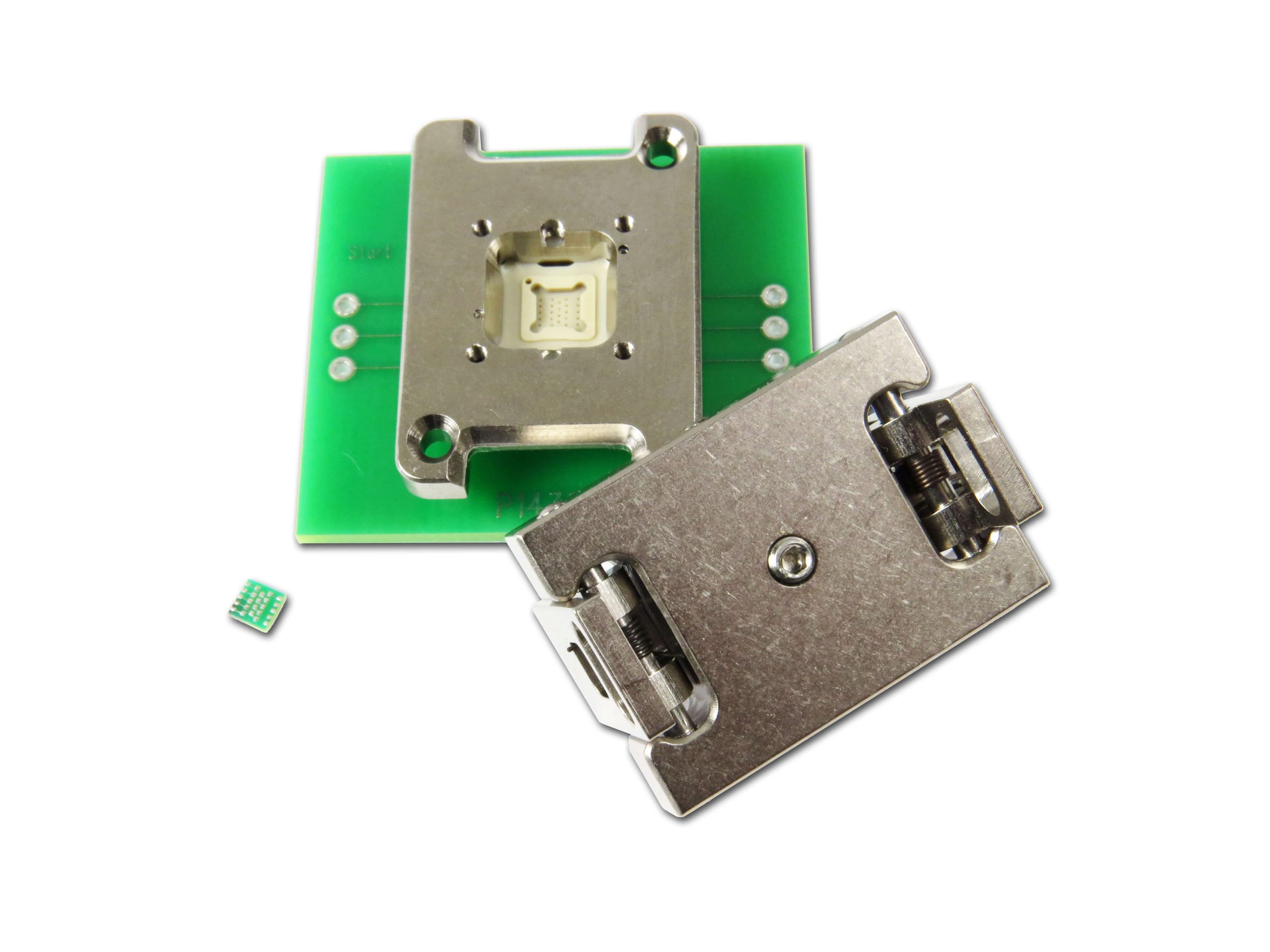 Clamshell Spring Pin QFN Socket for Microchip’s 10TDFN