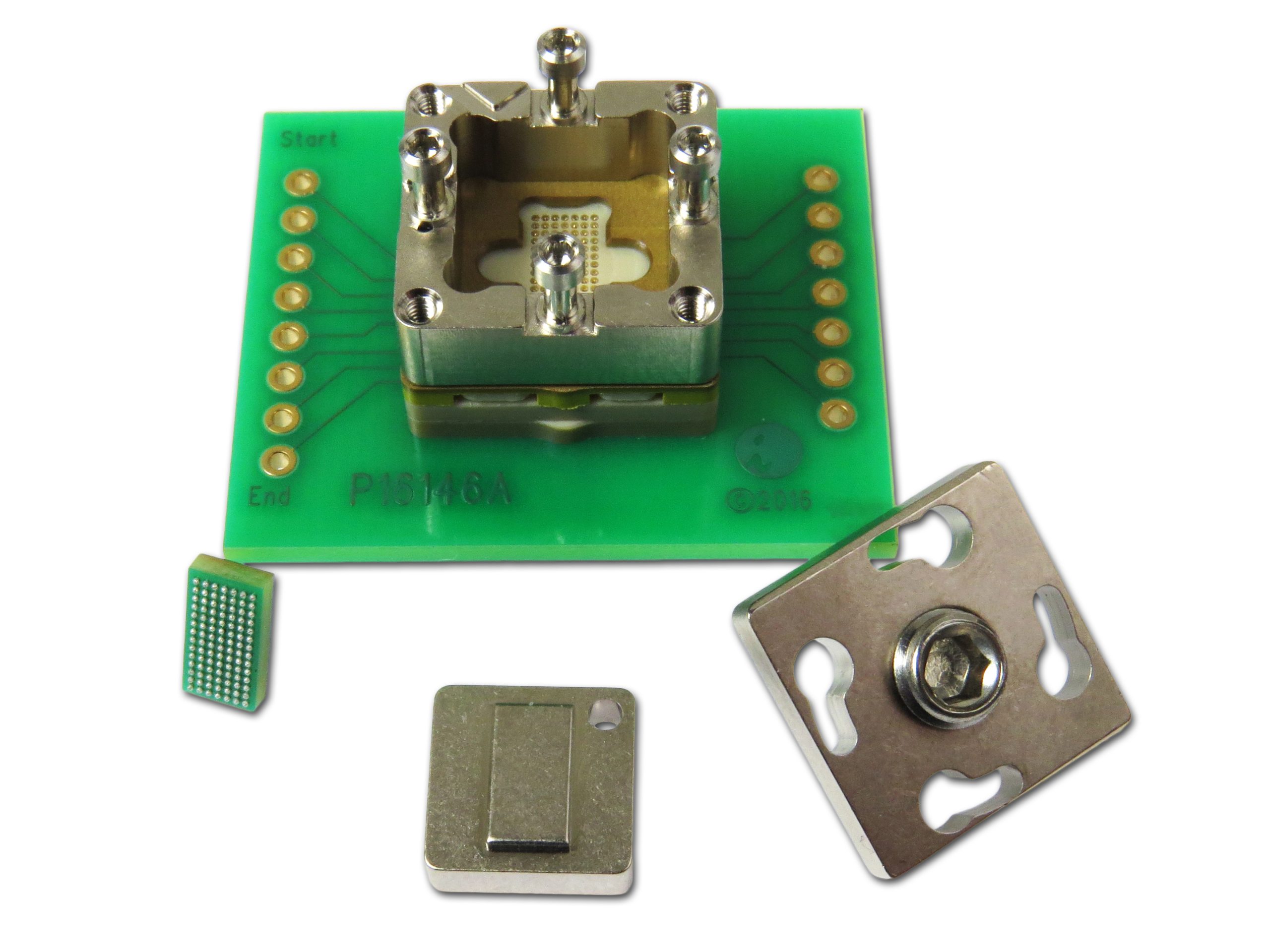 Swivel Lid Spring Pin BGA Socket for IDT’s wireless power receiver