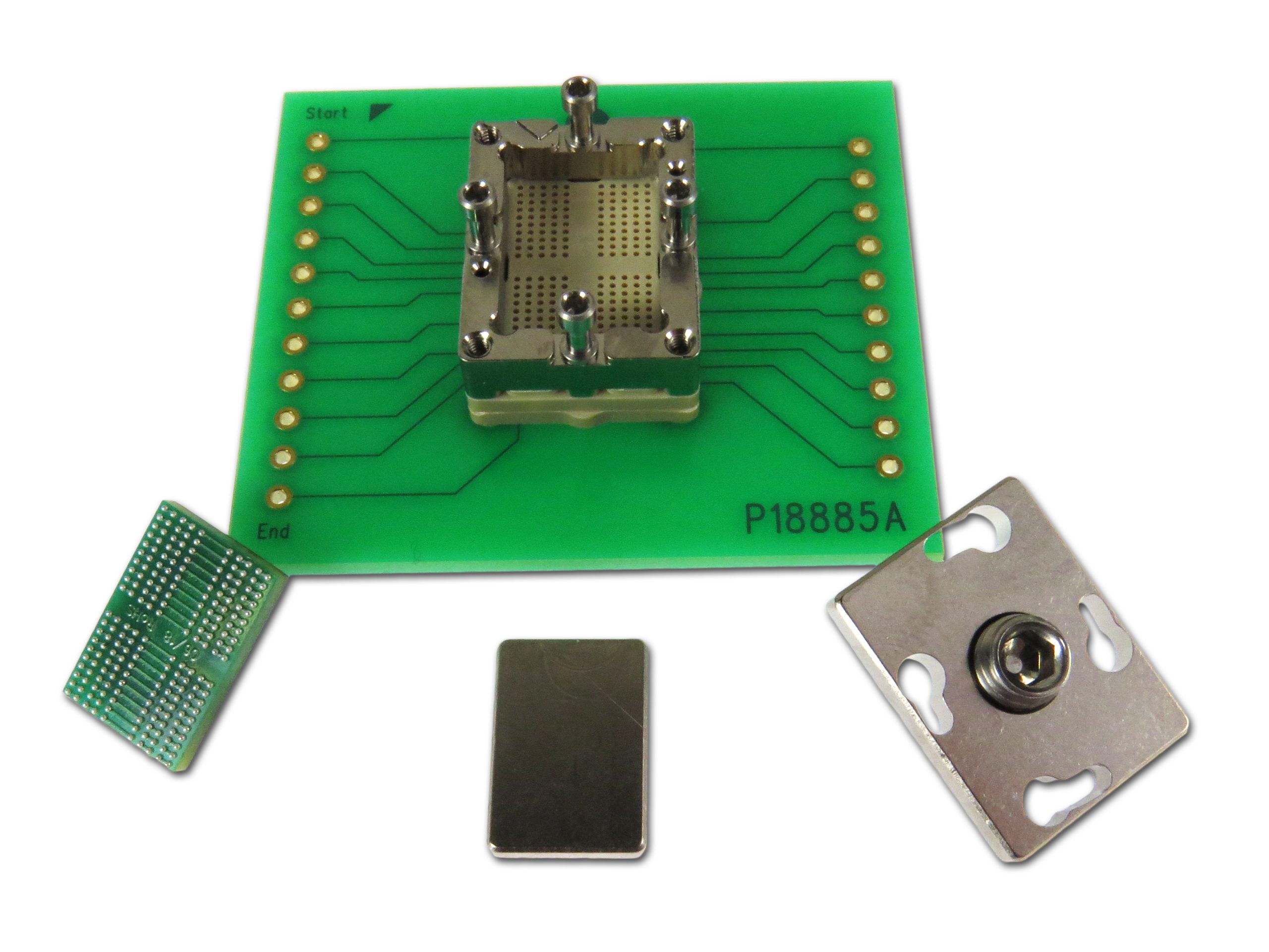 Swivel Lid Spring Pin BGA Socket for LP-DDR4
