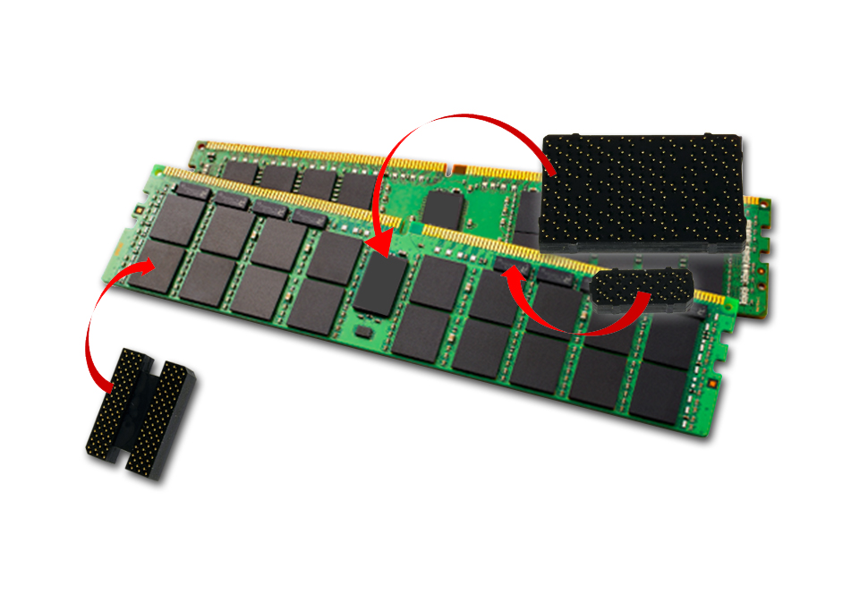 Ironwood Grypper sockets for all BGA components on Memory Cards