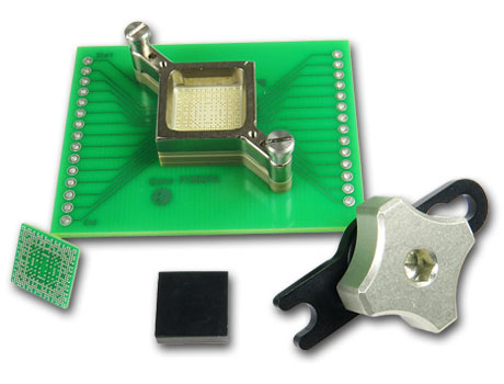 BGA Socket with two mounting holes only