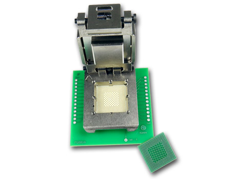 BGA socket with SBT contact for burn-in application