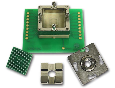 SBT-BGA Socket, 14x14mm, 0.8mm, 17 X 17 Array