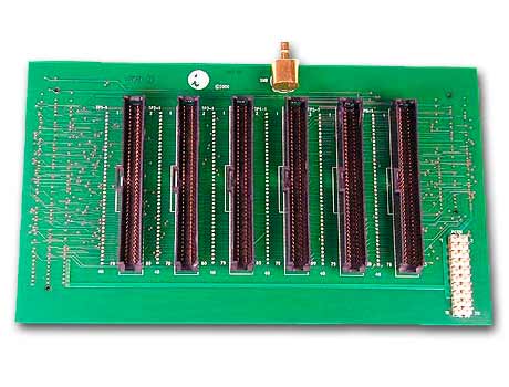 Custom connector adapter simplifies interface to other modules: