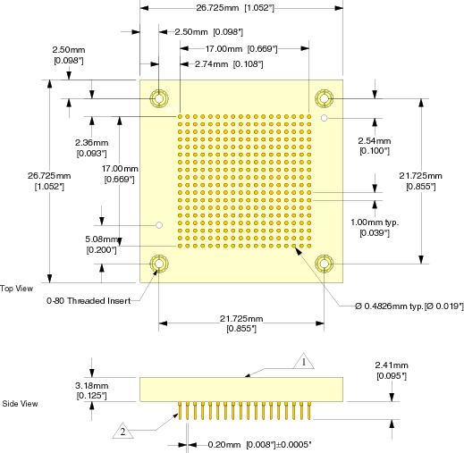 Socket Accessories (thruhole Options) Ironwood Electronics