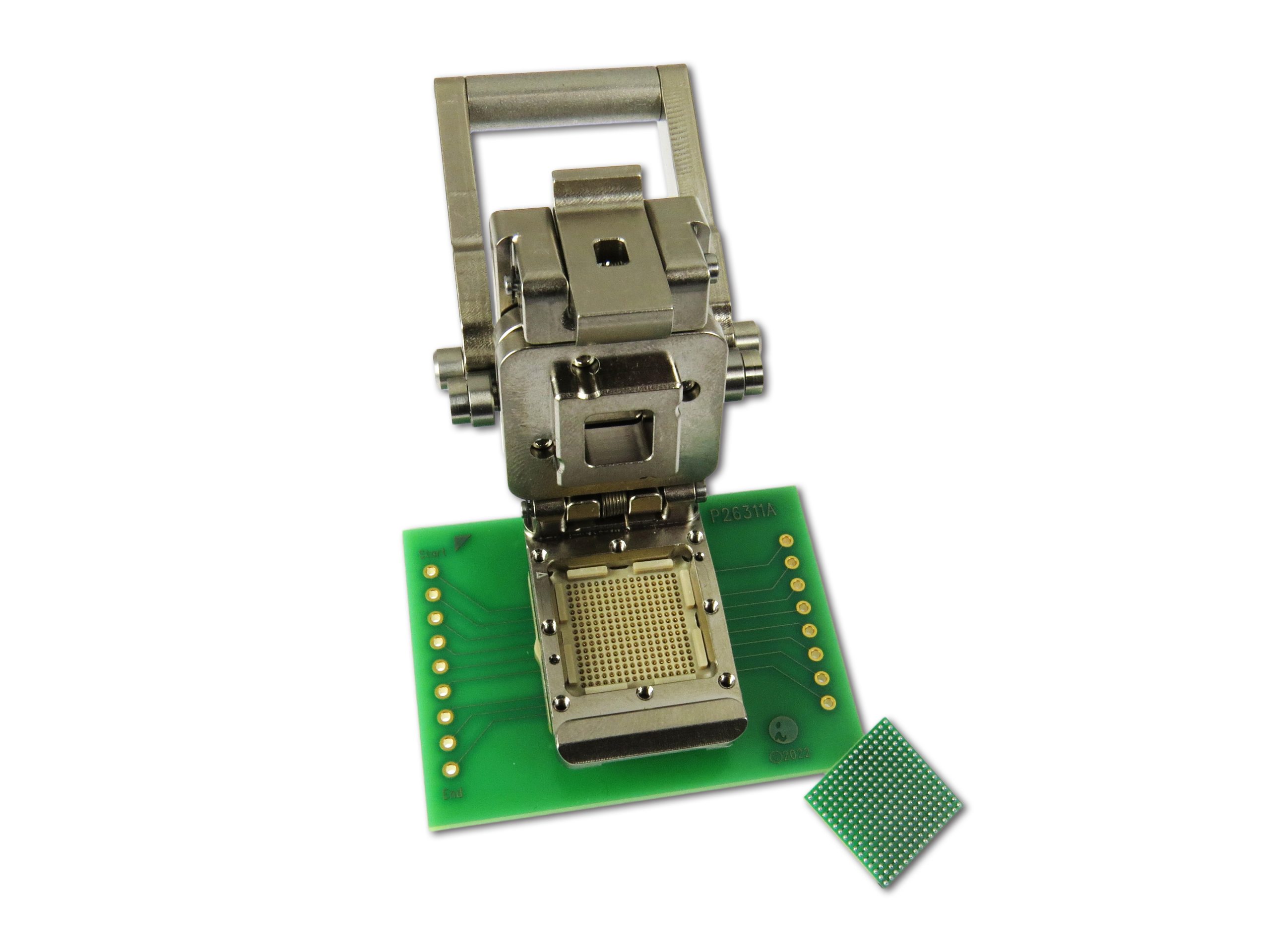 Lever Actuated Open Top Spring Pin Socket for BGA256