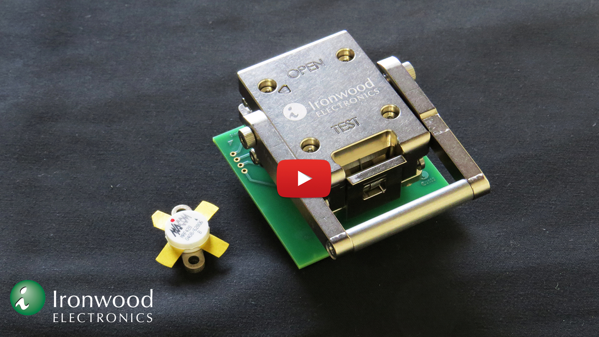 Clamshell Spring Pin Socket for Power Transistor